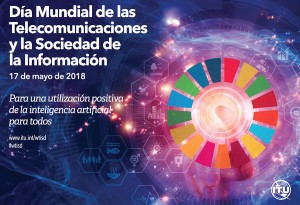 Poster del Día Mundial de las Telecomunicaciones y la Sociedad de la Información celebrado también en Conversia